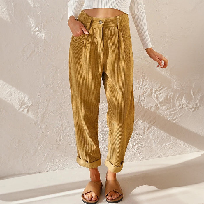 Franke | Ribbed Wide Leg Palazzo Pants for Women