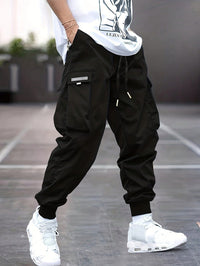 Magnus | Men's Cargo Jogger Pants Wide Leg Ribbed Ankle