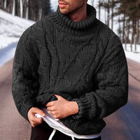 Julian Crew Neck Ribbed-Knit Sweater for Men