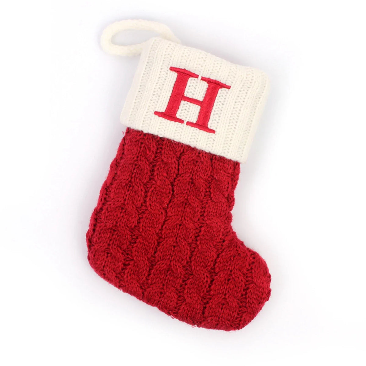 Trudi | Embroidered Name Christmas Sock with Snowflake Print