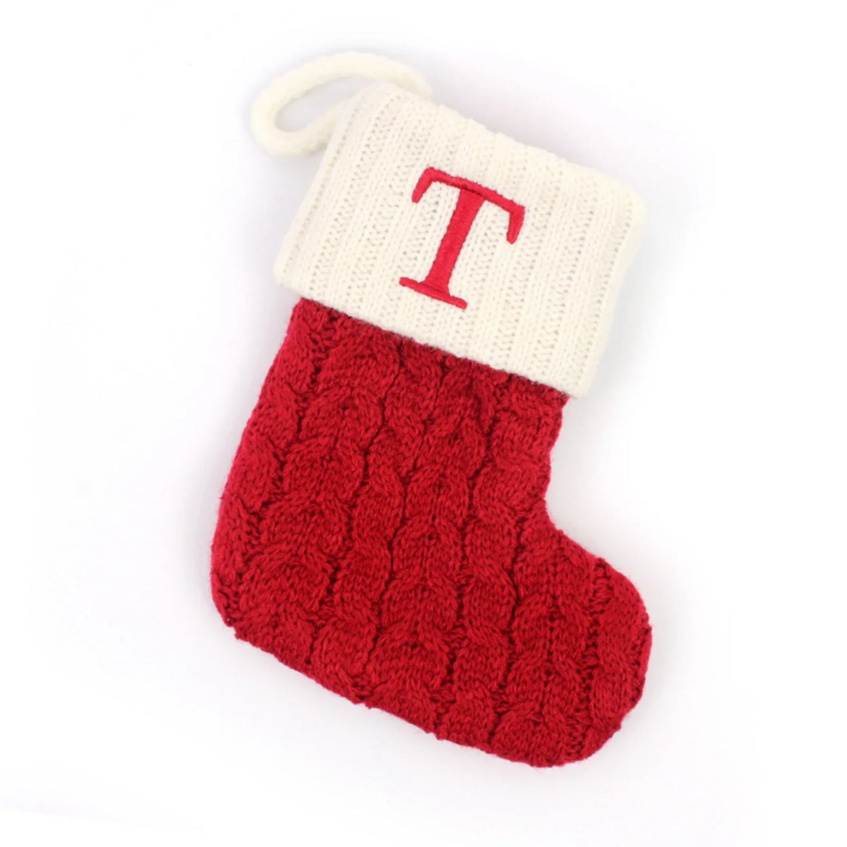 Trudi | Embroidered Name Christmas Sock with Snowflake Print