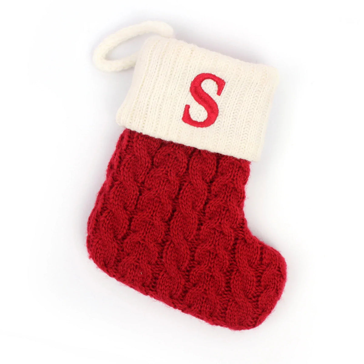 Trudi | Embroidered Name Christmas Sock with Snowflake Print