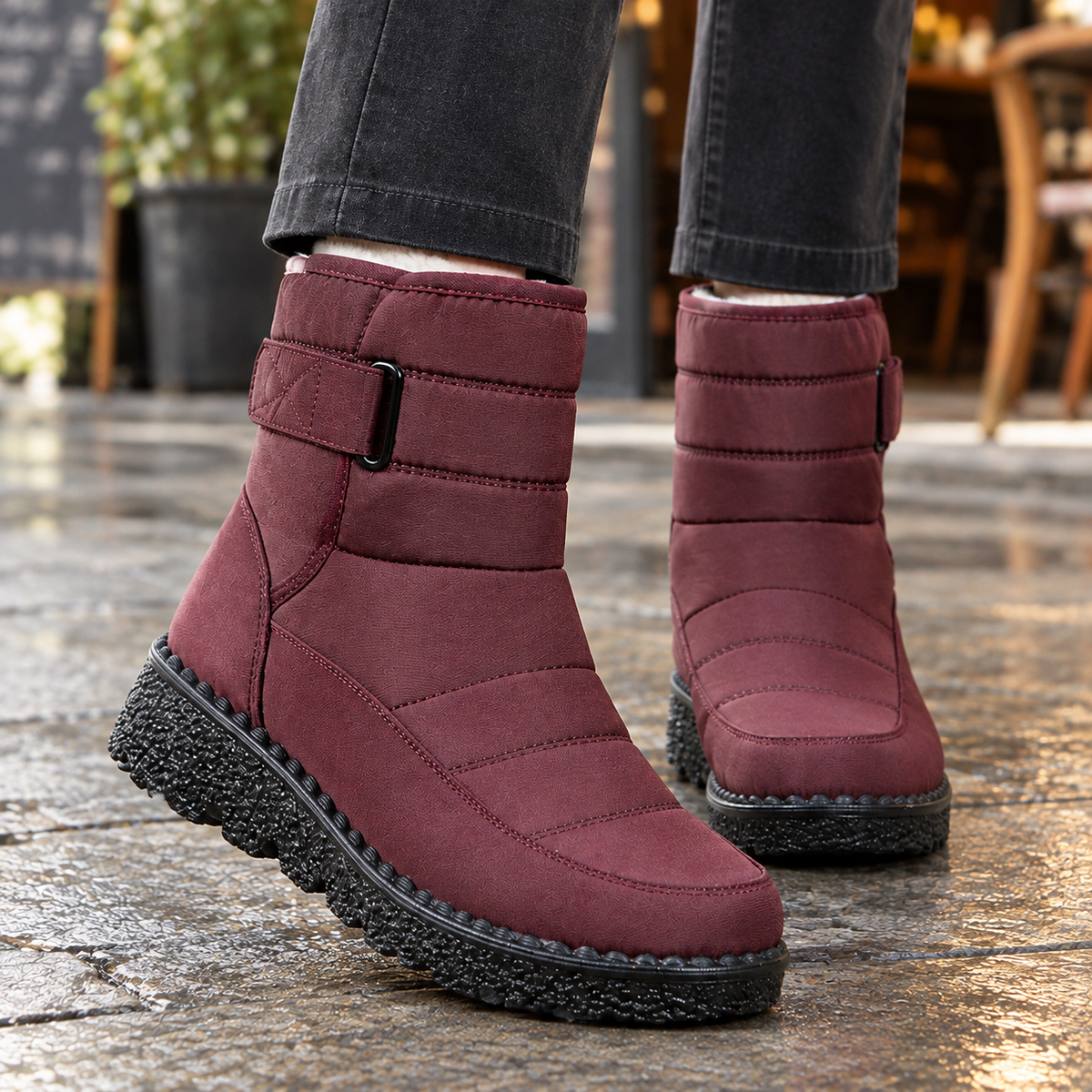 Aaltje | Quilted Waterproof Snow Boots for Women