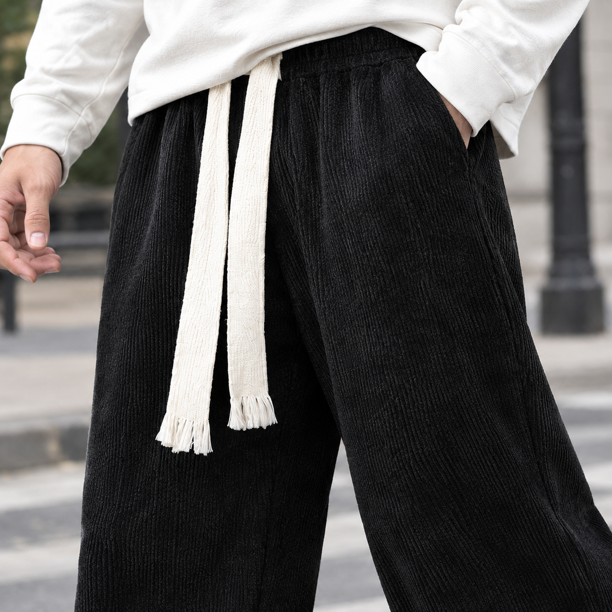 Mason | Corduroy Wide-Leg Pants for Men