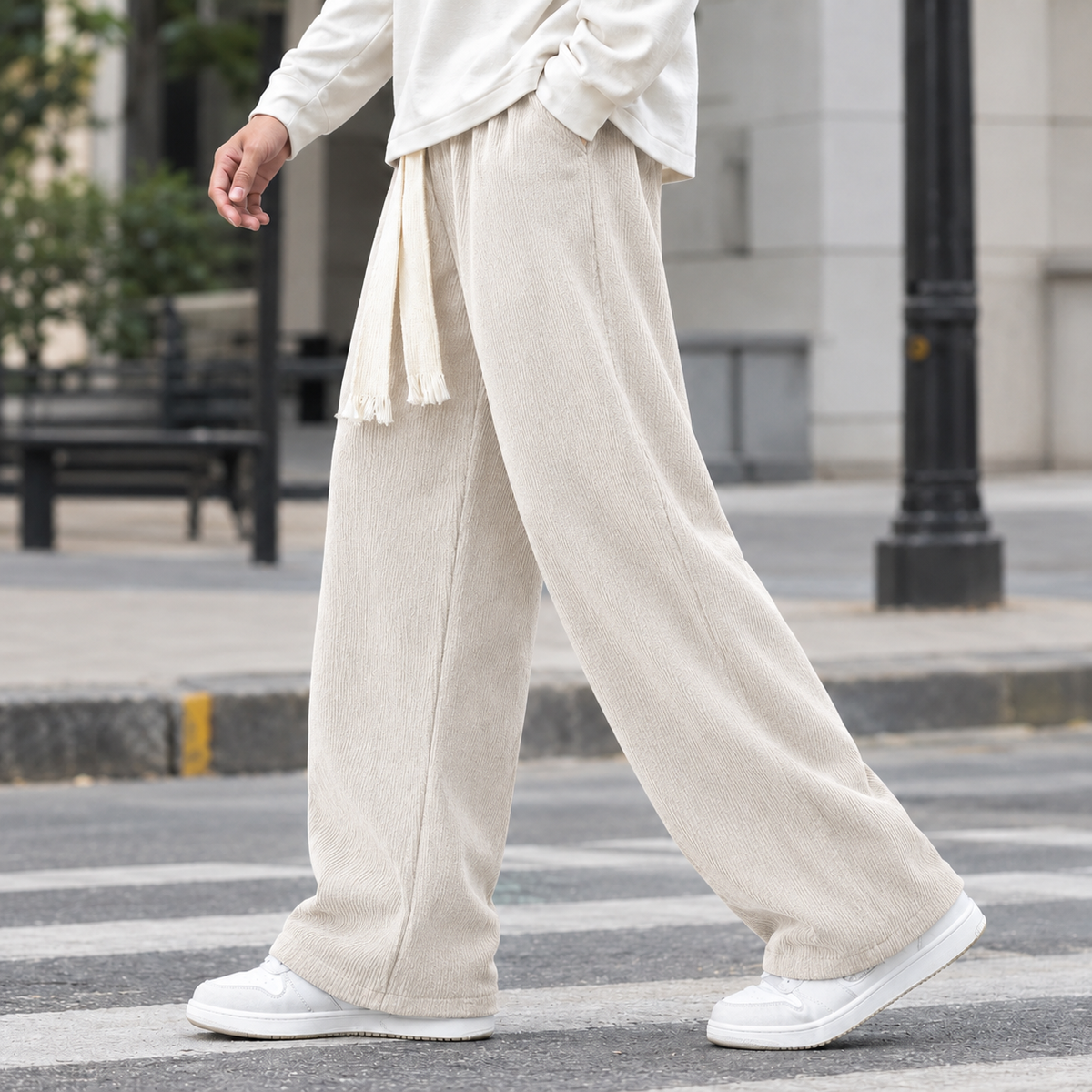 Mason | Corduroy Wide-Leg Pants for Men