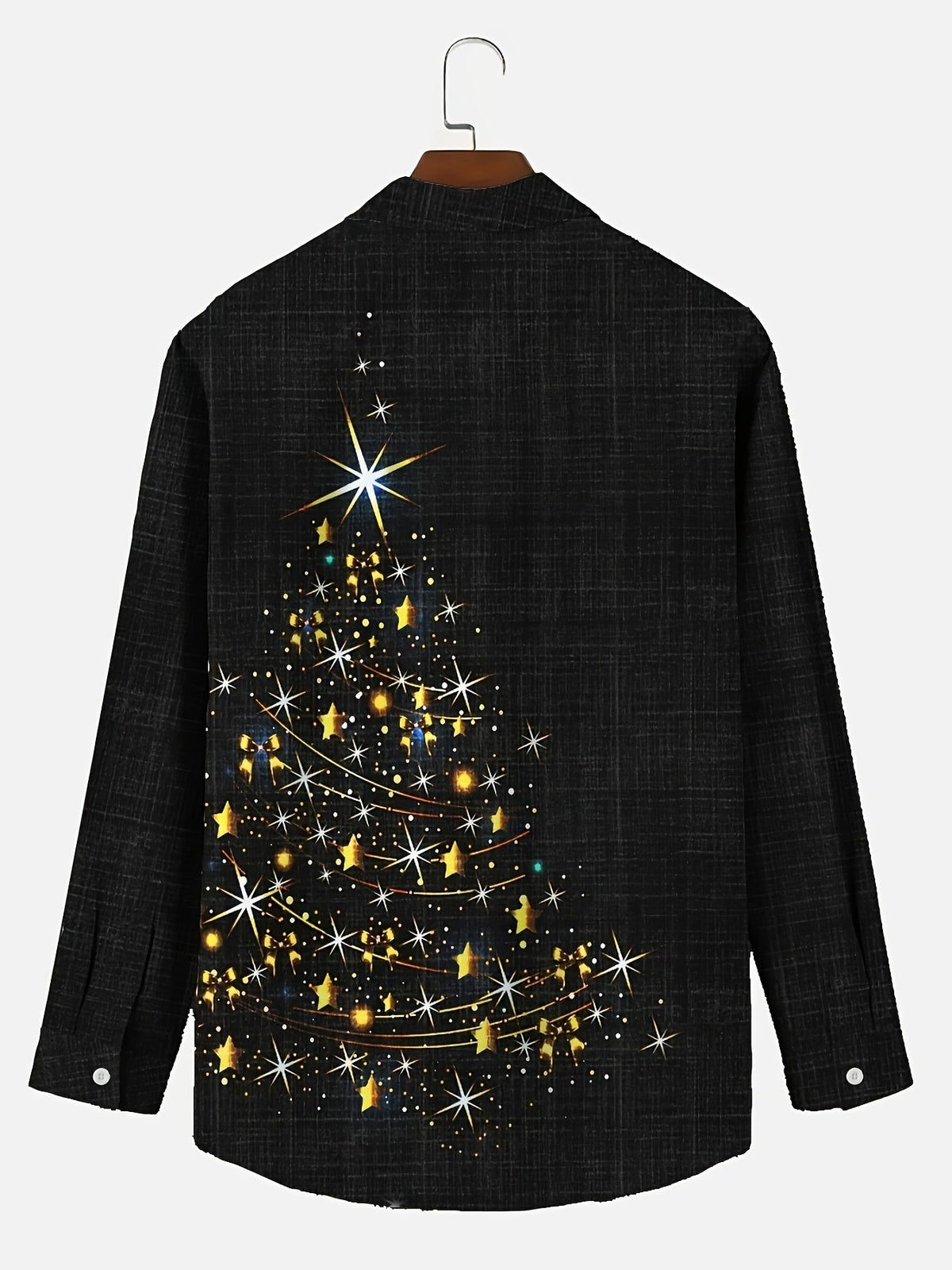 Kasten | Christmas Print Button-Down Shirt for Men