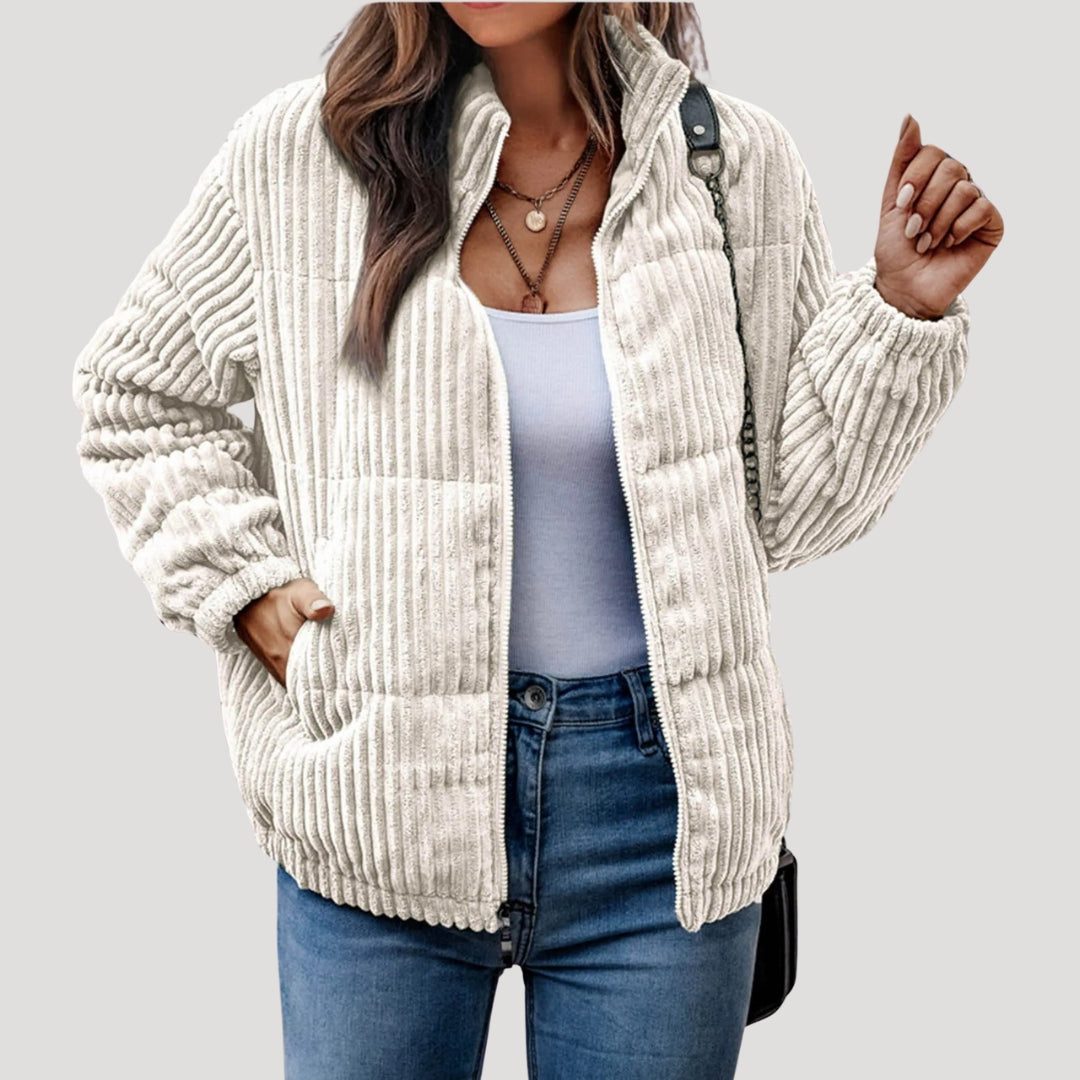 Tine | Hooded Quilted Bomber Jacket for Women