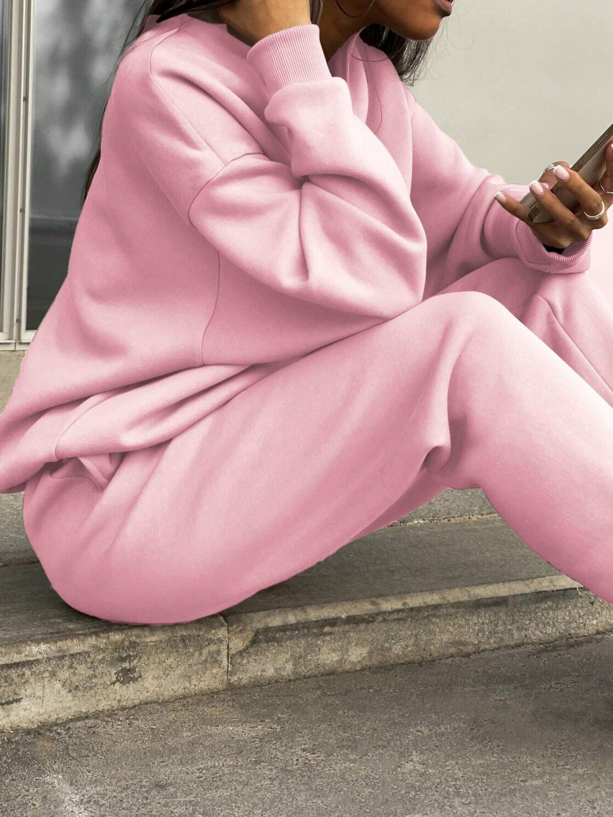 Yseult | Sweat Set with Half-Zip Pullover for Women