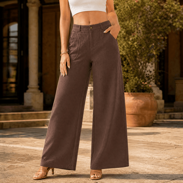 Margrit | High-Waisted Wide-Leg Palazzo Pants for Women