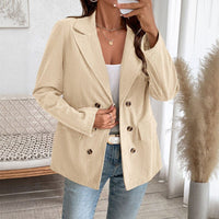 Beatrice | Double-Breasted Textured Oversized Blazer for Women