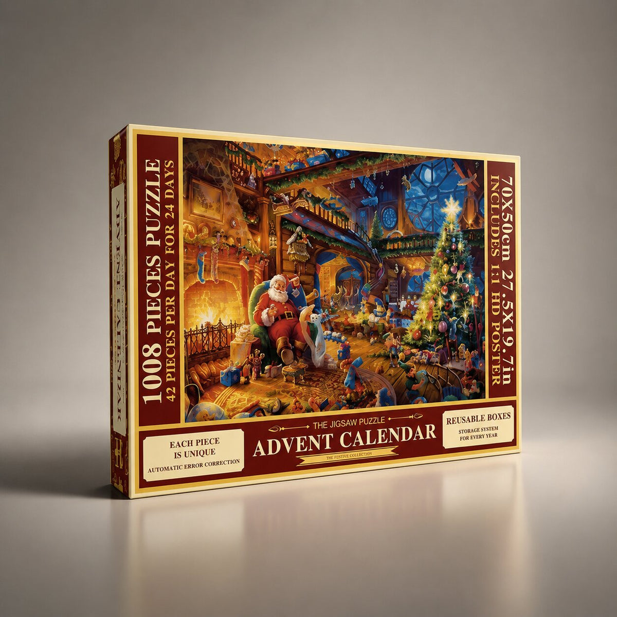 1008 PIECE JIGSAW ADVENT CALENDAR – 24 DAILY PUZZLE PORTIONS