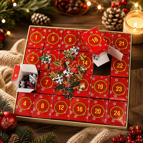1008 PIECE JIGSAW ADVENT CALENDAR – 24 DAILY PUZZLE PORTIONS