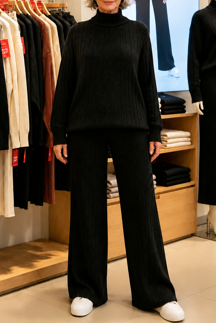 Ditte | Ribbed Knit Sweat Set for Women