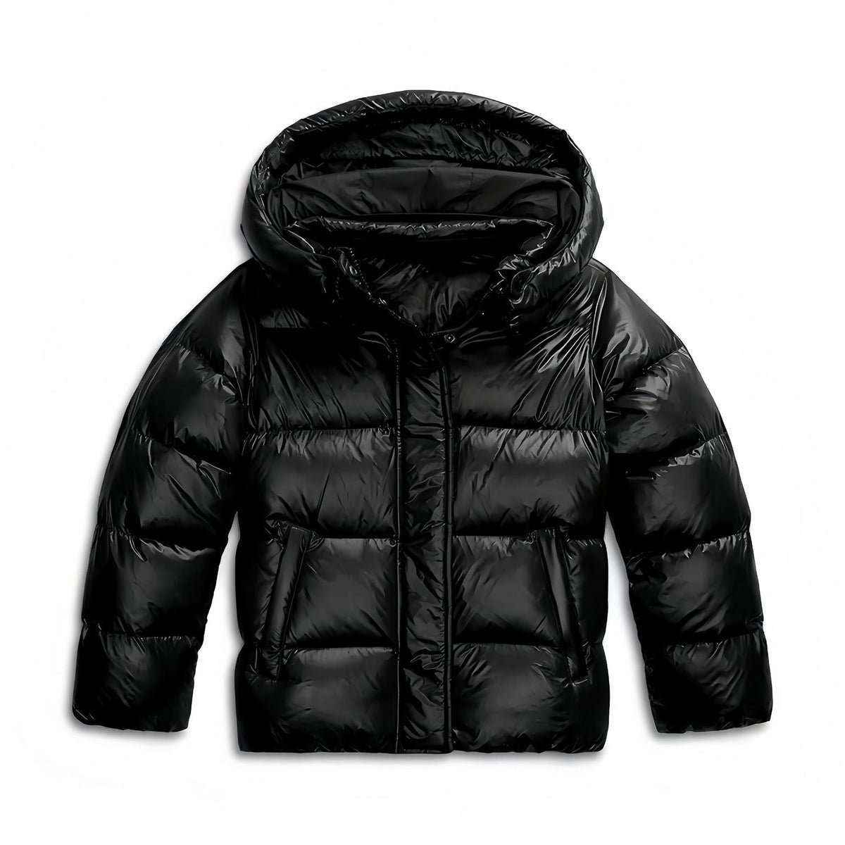 Odalys | Quilted Hooded Puffer Jacket with Zip Front for Women