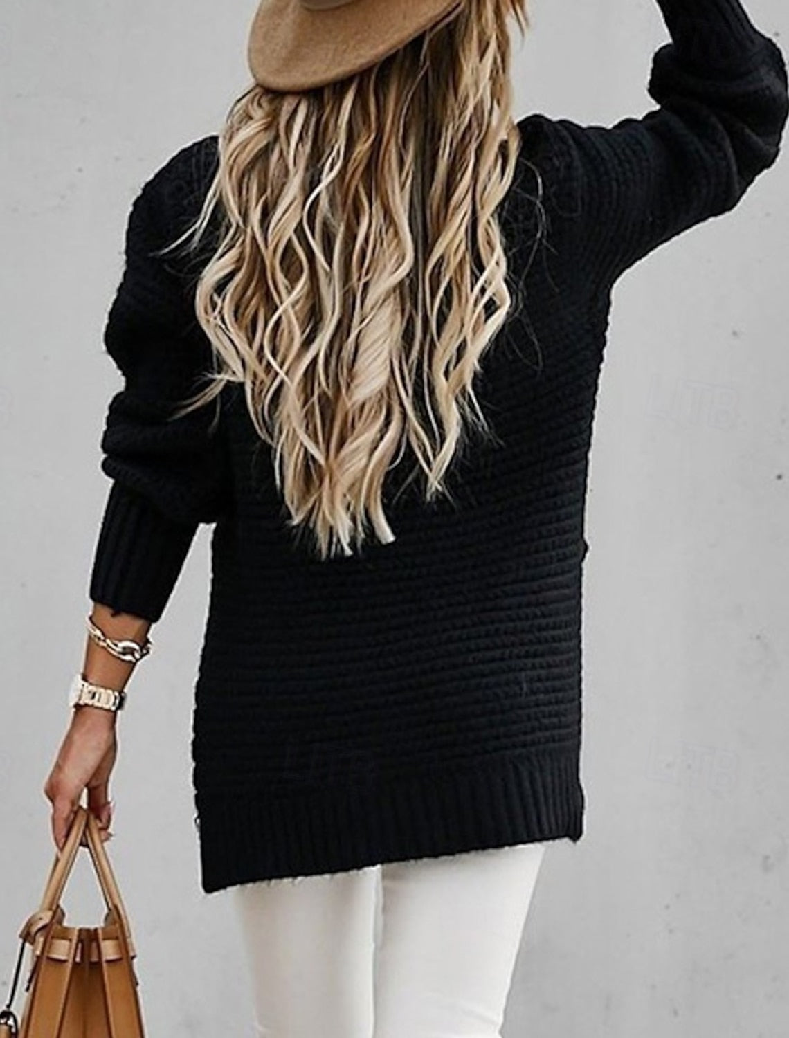 Irina | Chunky Cable Knit Sweater with Mock Neck for Women